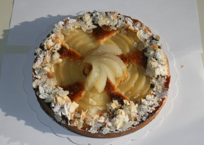 Tarte poire amande